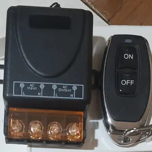 Saklar Remote Control Wireless Switch 30A High Power DC 9-80V AC 220V Relay Receiver Kit 433MHz Jarak Jauh untuk Lampu Pompa Air Motor Listrik Modul Modifikasi Sirkuit