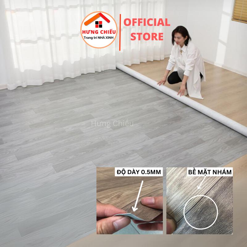 [Combo 10mx1m] Thảm trải sàn Simili vân gỗ trang trí nội thất nhà ở, văn phòng bền đẹp, dễ lau chùi.