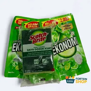 Sabun Ekonomi 122 ml (3 pouch+Sponge)