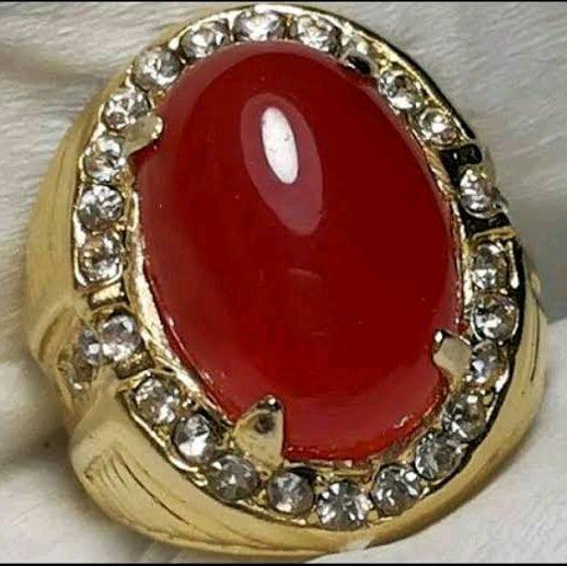 Cicin batu giok ruby kualitas super premium (edisi terbatas) 1