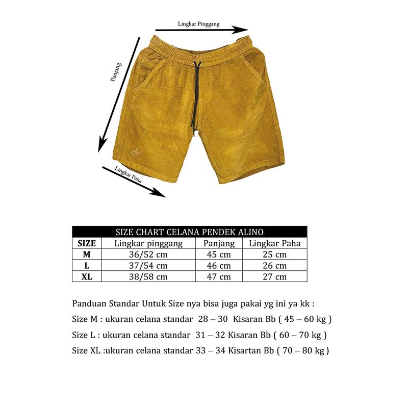 Product Introduction of Alino Celana Pendek Pria broadshort cowok Dark Mustard premium quality shorts boxer surfing distro katun santai dewasa Pantai Nyaman hitam marun merah Panjang Tidur 0