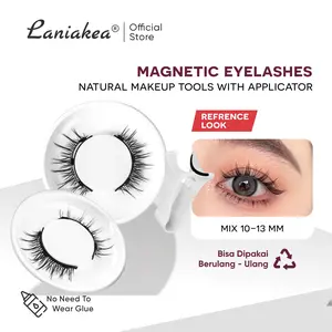 LANIAKEA Magnetic Eyelash Extension Bulumata Palsu Magnet Tanpa Lem Magnet Lashes Natural Look