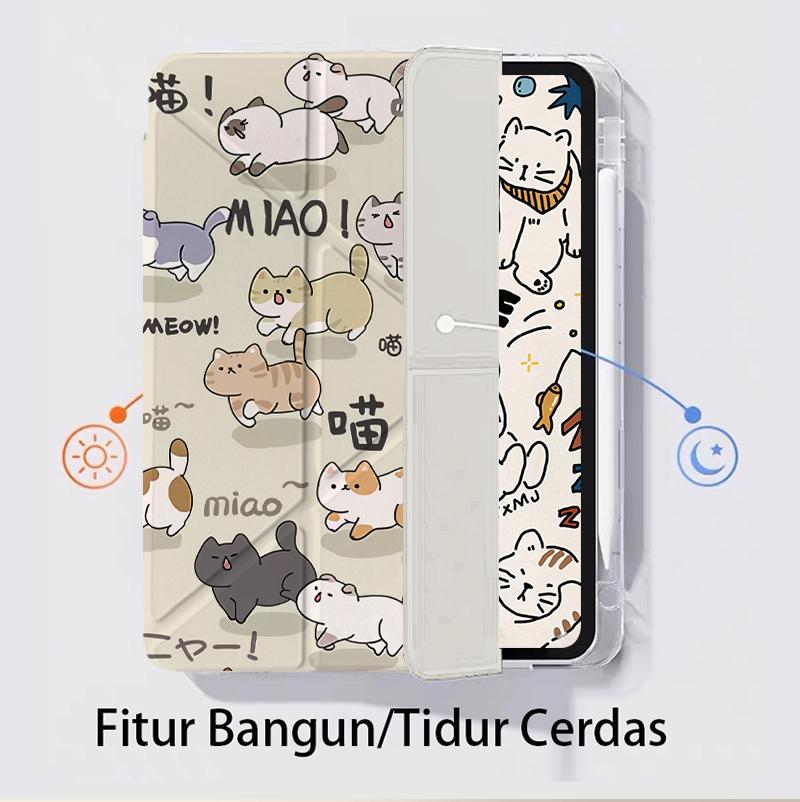 New 3+Y Tablet Case For Redmi Pad2 11" 2025,For XiaomiPad 6/6Pro 11",Redmi Pad SE 11",Redmi Pad Pro 12.1",For POCO Pad Pro12.1",Redmi Pad 10.6",Xiaomi 6s Pro-12.4", Cute Cartoon With Pen Slot Cover