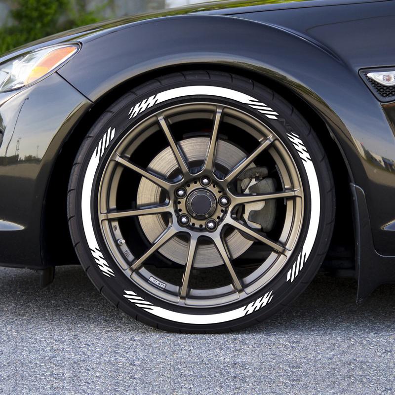 Tyre Sticker Stripe Tire Stickers Car Tire Letter Stickers Waterproof ...