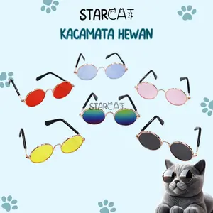 SC Kacamata Hitam Fashion Kucing Anjing Hewan Peliharaan Sunglasses Aksesoris Anabul