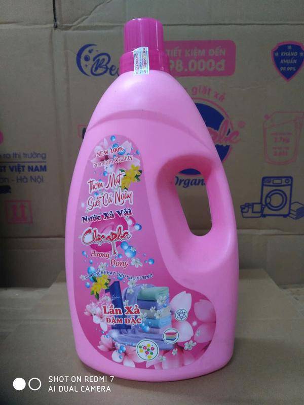 Nước xả vải cao cấp Chicaphe can 10 Kg hương comfo, đặc, lưu hương, mềm vải 4