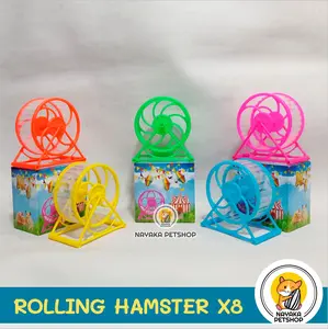 Sweet Exercise X8 Hamster Running Wheel Jogging Mainan Bola Rolling Roda Kincir Putar Hewan