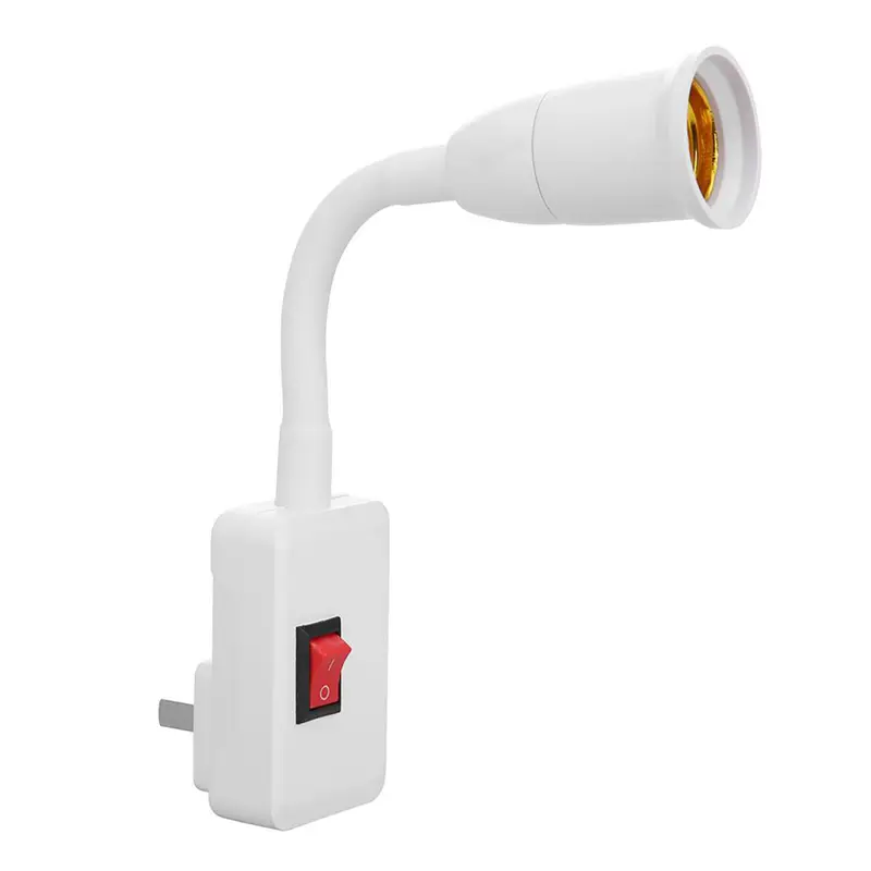 Đui Đèn, [Ze], Ổ Cắm Bóng Đèn Thực Dụng Ổ Cắm Bóng LED Tiết Kiệm Năng Lượng, Giá Đỡ Mở Rộng Linh Hoạt Xoay Có Thể Điều Chỉnh Đế Đèn, An Toàn Và Chắc Chắn, Thích Hợp Sử Dụng Tại Nhà, Đèn LED 3