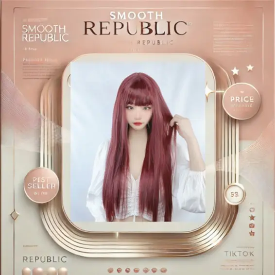 Wig Hair Wanita Panjang Lurus 003 (COD) (INSTANT)  Full Wig Layer Long Straight Korean Hair Extension Rambut Palsu Wanita 0