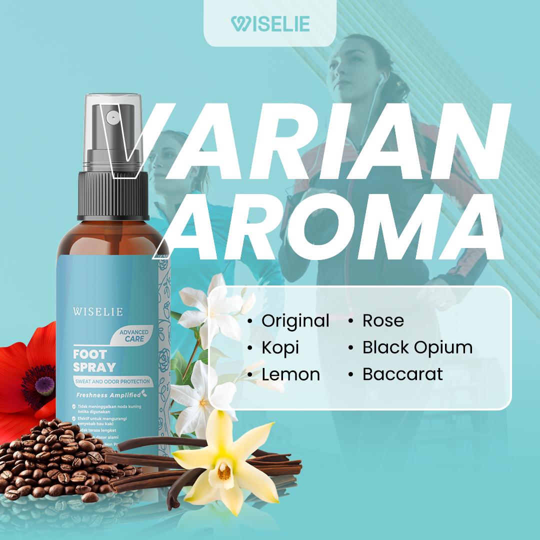 Wiselie Foot Mist Organik Sanitizer Spray Non Alcohol Deodorant Penghilang bau kaki spray foot penghilang bau sepatu Antibacterial Antivirus Kuman Kaki