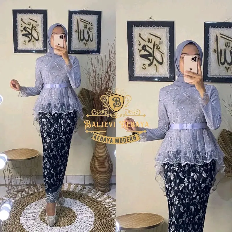 MERAPAT!!PROMO AKHIR TAHUN KEBAYA AURORA PITA KEBAYA TERLARIS KEBAYA PREMIUM KEBAYA KONDANGAN KEBAYA FASHION WANITA KEBAYA CANTIK NAN ELEGAN KEBAYA MODERN KEBAYA ORIGINAL Silk Dress Pesta Wisuda Setelan Baju Brokat Mewah Atasan Panjang Tunik 3