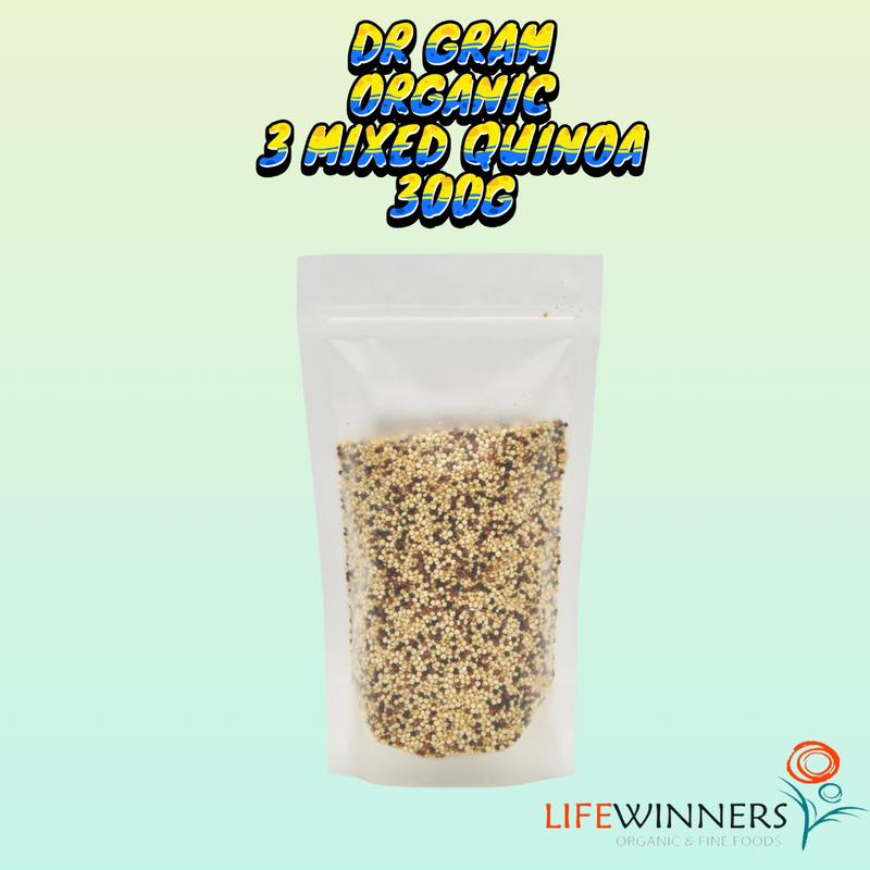 Dr Gram | Gluten-free |Rich in fiber |High protein  | Organic 3 mixed Quinoa 300g 1