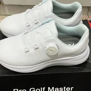 Sepatu golf wanita terbaru musim panas PGM 2025, tinggi bertambah 4,5 cm, nyaman, bernapas, dan tahan air