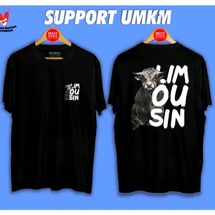 KAOS PETERNAK SAPI LIMOUSIN INDONESIA KEREN KECE BANGET