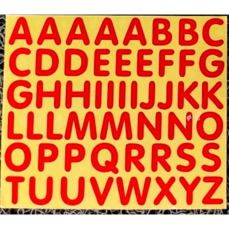 stiker huruf abjad cuting ukuran besar.stiker keren 6