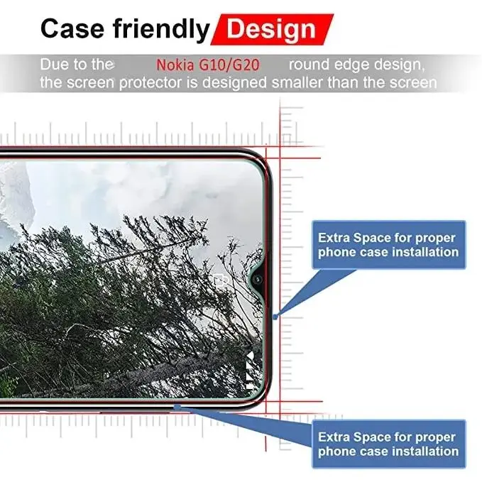 Kính Cường Lực, Dành Cho Nokia G60, G42, G22, G21, G20, G10, C32, C31, C30, C22, C21 Plus, C20, C12, C10, C3, C2, C30, XR21, X20, X10, 5G, 4G, Năm 2023 Chống Sốc Phụ Kiện 3