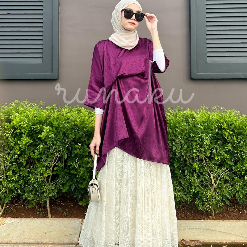 SILMI KAFTAN - KAFTAN PREMIUM WANITA - TUNIK KAFTAN - KAFTAN HITAM - KAFTAN PUTIH -TUNIK LEBARAN - OUTFIT LEBARAN 2025 - BAJU LEBARAN 2025 1