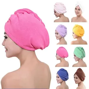 [CH]  Handuk Keramas Pengering Rambut Microfiber Hair Wrap Towel Cap Turban