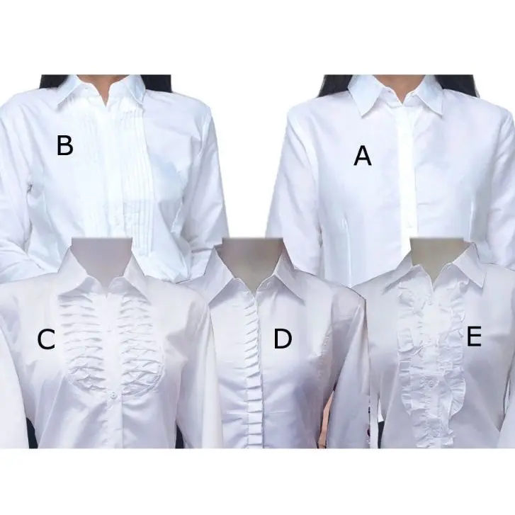 KEMEJA POLOS PANJANG PUTIH WANITA / KEMEJA POLOS PANJANG / KEMEJA KERJA WANITA / HEM KERJA POLOS Katun Nyaman