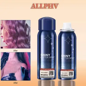Highlight Powder Spray Shiny Glitter Spray Quick-Drying Waterproof Glitter Powder Spray body hair face and Clothing painting glitter for Party