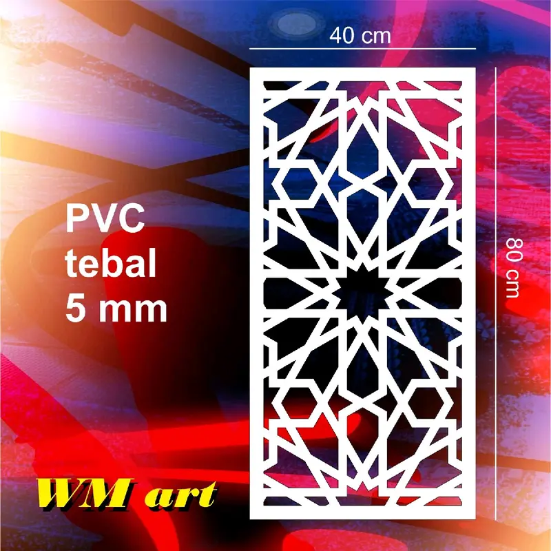 krawangan bahan ornament pvc 5 mm 0