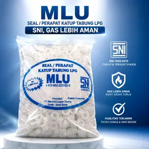 100Pcs Klep Karet Sil Seal Tabung Gas Elpiji Lpg 3kg, 5kg, 12kg, Bahan Silikon SNI Warna Putih Lentur,Tidak Mudah Getas & Anti Bocor Jam Mic Fryer