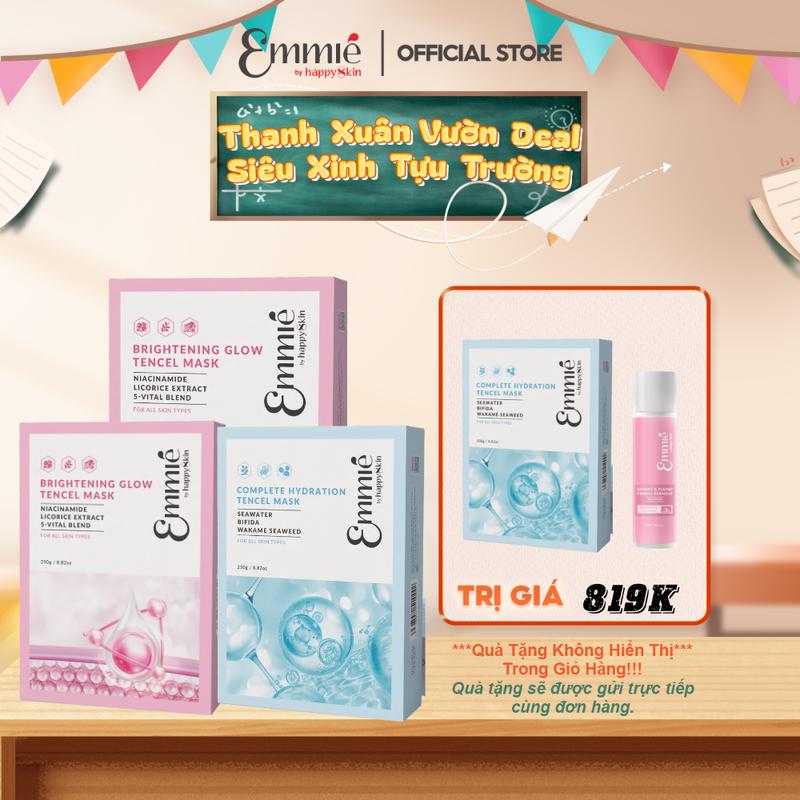 [ MÂY ĂN ẢNH ] [MUA 3 TẶNG 2] Mặt nạ vải Sinh học Tencel Mask Hồng 25gx2 + 1 Mặt nạ vải Sinh học Tencel Mask Xanh