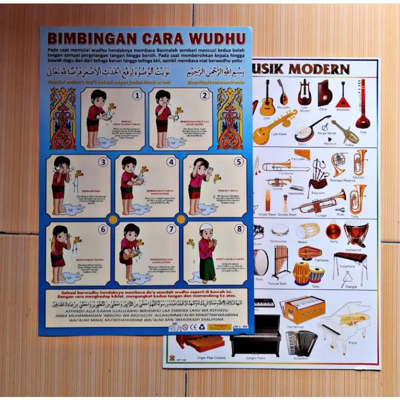Poster (ECER)/poster dinding edukasi pengenalan huruf/poster buah/poster alif ba ta/tempelan abc 6
