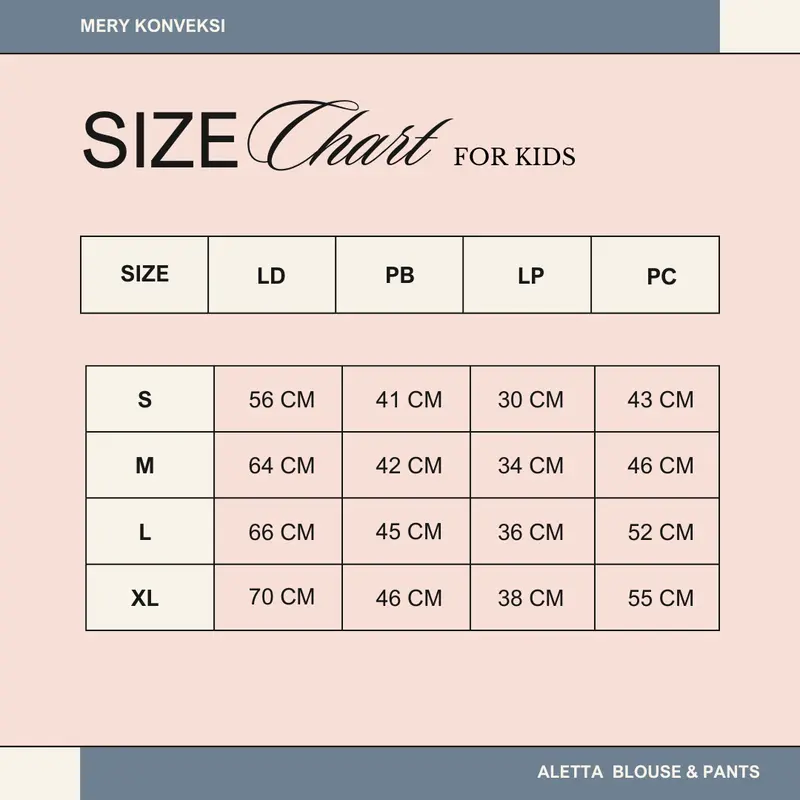 HS2K - ALETTA BLOUSE & PANTS USIA 1 - 10 TAHUN 4
