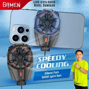 [Exclusive Rivel Sumigar] GAMEN GMR04 Fan Cooler Radiator Pendingin HP Cooling Fan Gaming Original - Garansi 1 Tahun