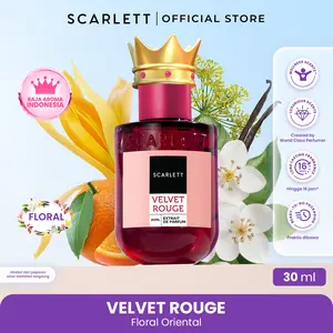 【EXCLUSIVE】SCARLETT Velvet Rouge (BEST SELLER!) - Extrait De Parfum 30ml - Unisex - Parfum Wanita - Wangi Mewah