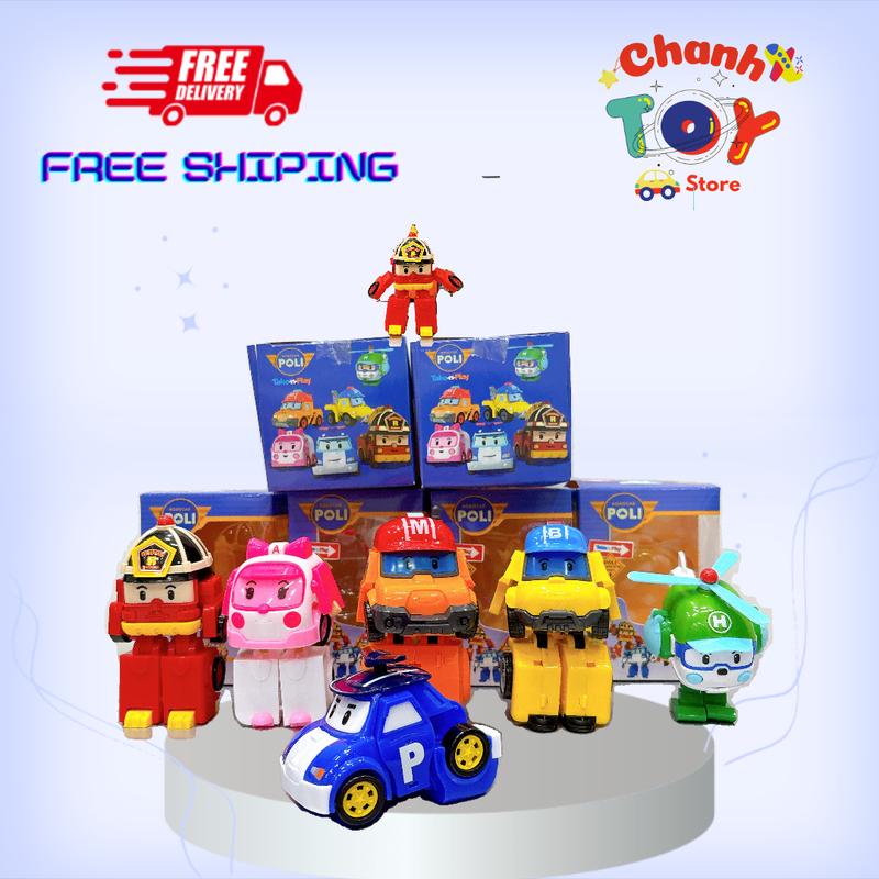  Đồ Chơi ROBOCAR POLI Xe Cứu Hộ Bucky Bằng Nhựa Biến Hình Cho Bé 