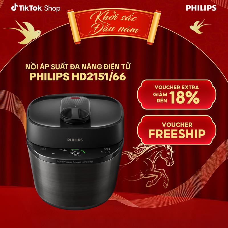 DEAL SỐC Nồi áp suất đa năng điện tử HD2151 66 nấu ngon ngon trong 30 phút công nghệ cao- Hàng Chính Hãng Nấu Ăn Cooker nồi cơm