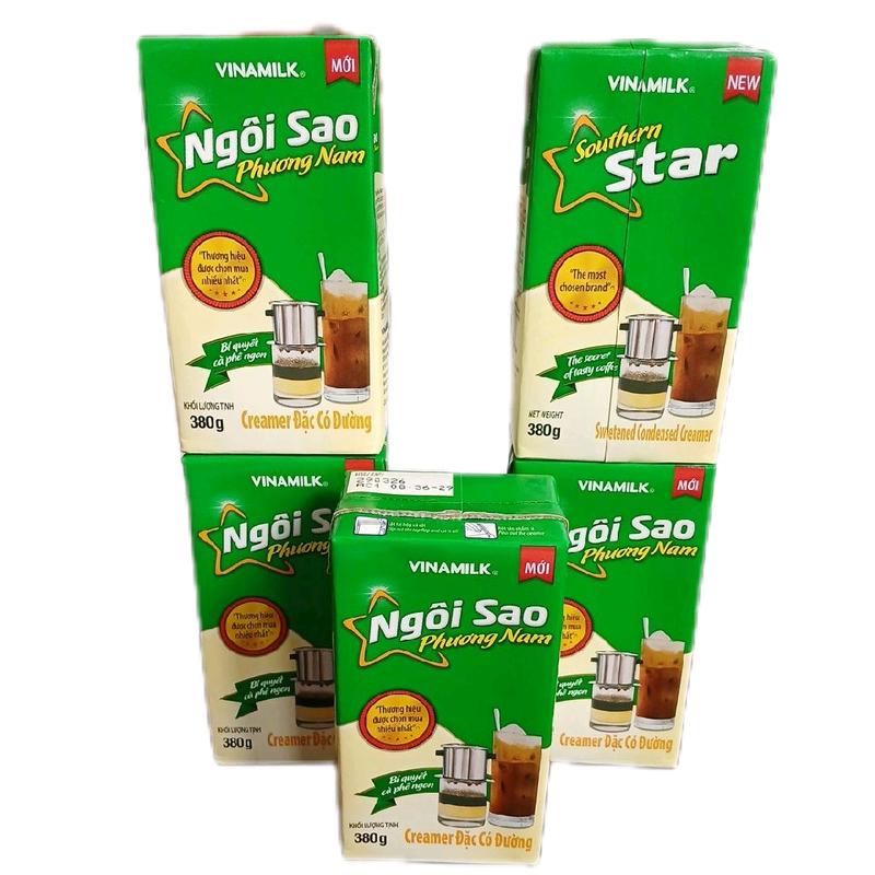 5 Hộp 380g Sữa đặc ngôi sao phương nam ,sữa đặc có đường sữa  ngôi  sao sữa  ông  thọ  hộp  giấy