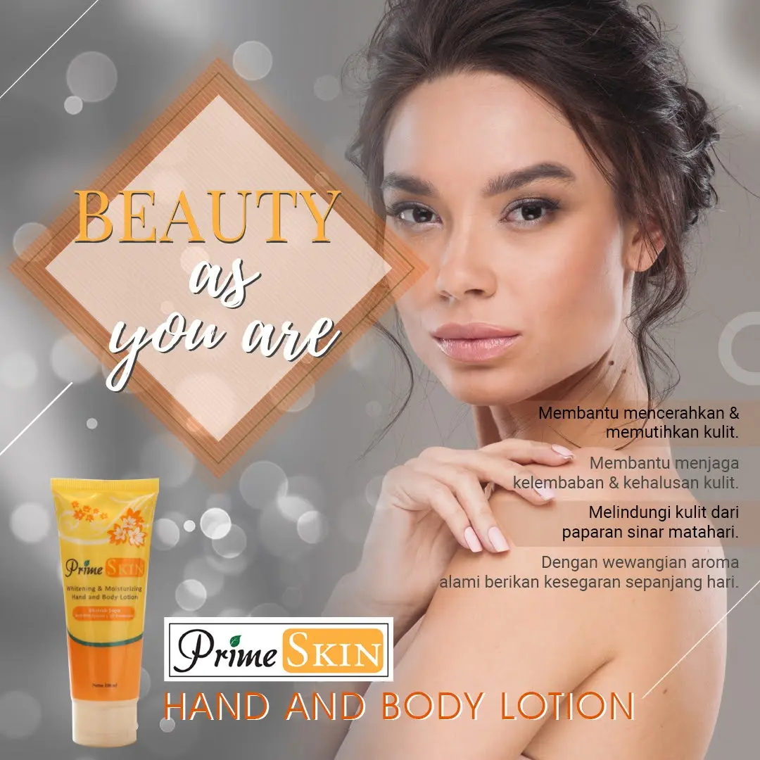 Prime Skin Hand Body Lotion 100ml - Mencerahkan Kulit - Pencerah