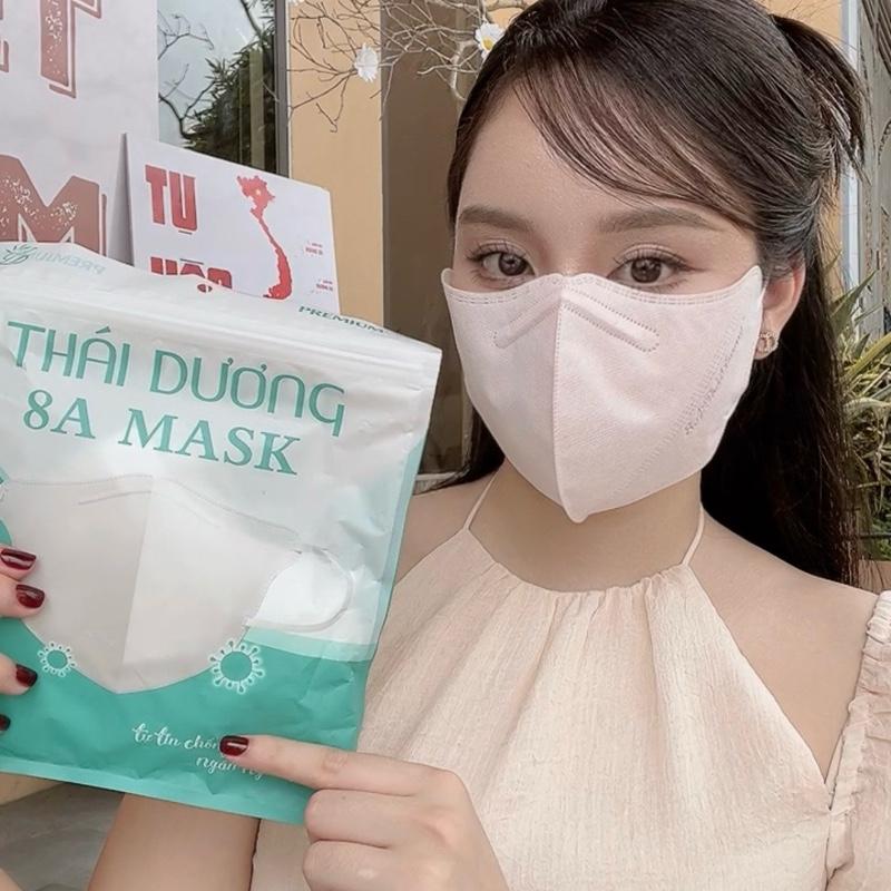 ( Combo 300 cái) Khẩu trang 8A phom to 4 lớp kháng khuẩn che kín mặt chống nắng chống tia UV. Khẩu trang nam nữ đều đeo được - Accessories, Phụ Kiện Vietnam Grey Voi khẩu  trang che 2 bên má