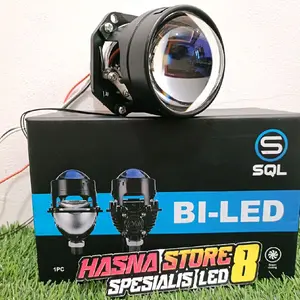 BILED SQL 2,5 INCH BLUE LENS DEVIL EYE 12 VOLT 58 WAT BILED MOTOR MOBIL