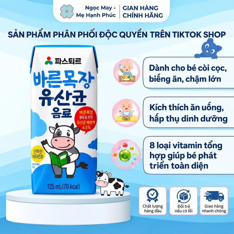 [1 Thùng] Lotte Háu Ăn - Nước Uống Lợi Khuẩn - Dành cho bé cải thiện thể trạng - Men Vi Sinh - Cho Bé