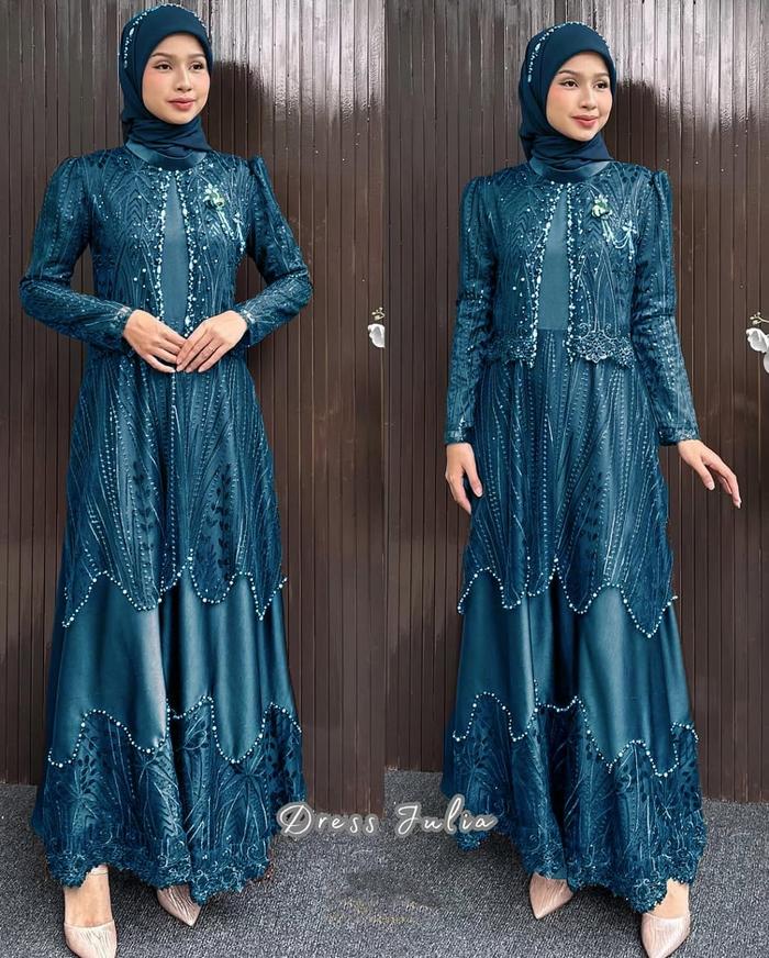dress brokat modern hijab Dress Brokat Modern Hijab Model Baju Long Dress Modern Muslimah Kebaya  Modern Model Baju Hijabers Modern