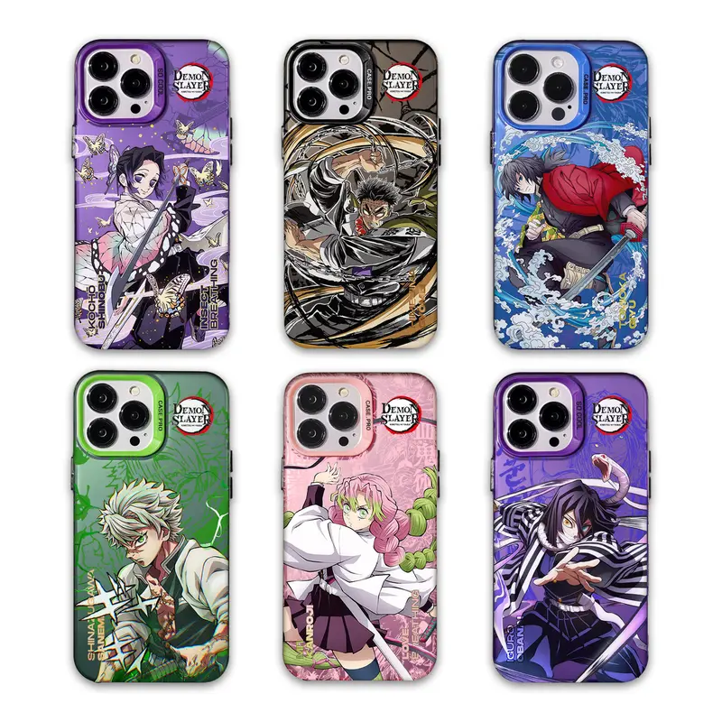 Casing Keras Matte Premium HP Anime Demon Slayer - GIYU SANEMI NEZUKO TANJIRO GYOMEI ZENITSU AMAZ0N - Hardcase, Softcase 2