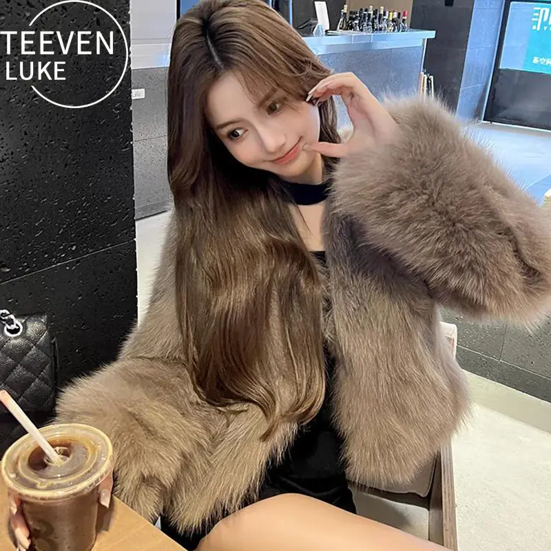 Áo khoác lông giả mùa đông, mẫu mới thu đông, kiểu ngắn, trẻ trung thời trang, áo lông hot trend, dễ phối đồ.