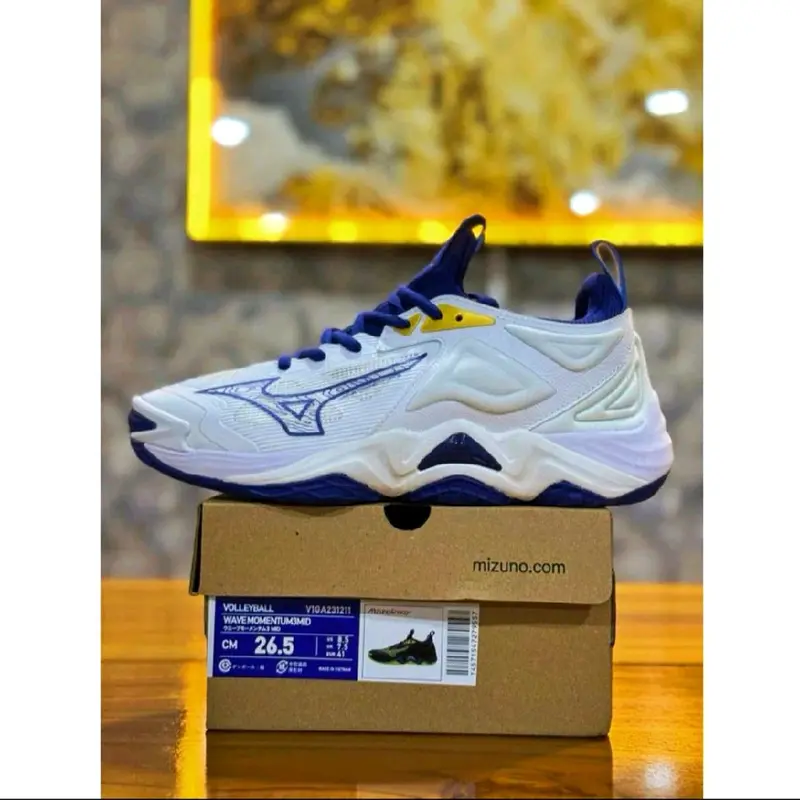 Sepatu volly mizuno wave momentum 3 low Voli 5