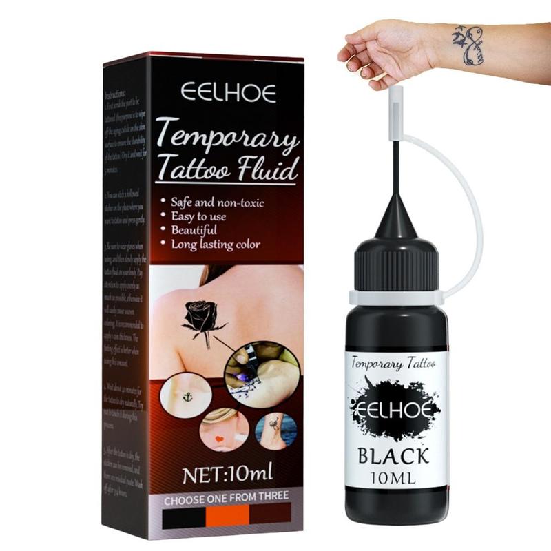 Mực Tạm Thời 10Ml, Mực Dán Bán Vĩnh Viễn Và Không Thấm Nước Với Chai Có Thể Bóp, Tàn Nhang Giả Nhiệt Độ Tự Làm Sáng Tạo Cho Trẻ Em Và Người Lớn 0