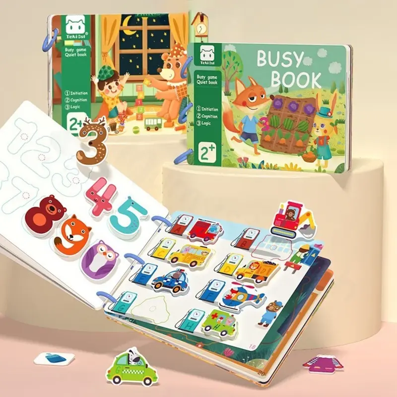 Buku Edukasi Anak Sticker Velcro Anak Mainan Pendidikan 30 Halaman / Buku Bayi Easy Learning / Buku Edukasi Aktivitas Anak Busy Book 0