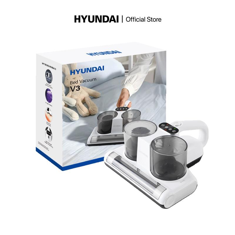 Máy Hút Bụi Giường Nệm Thông Minh Không Dây HYUNDAI V3 Bed Vacuum Cleaner - 120W Lực Hút Mạnh Diệt Khuẩn UV Và Sóng Siêu Âm - Hàng Chính Hãng