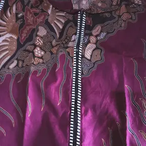 Outer Batik Kardigan Batik Resleting Depan Baju Muslim Outer  Cardigan Vintage Long Long Cardigan  Dress Kondangan