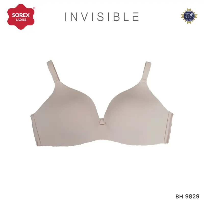 SOREX - Bra Tanpa Kawat Busa Kait 3 Setara Cup C Cup 3/4 Seamless Bra Harian BH 9829 3