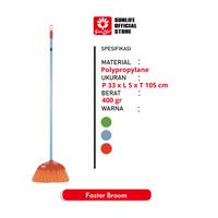 Gambar SunLife Faster Broom Sapu Lantai Rumah Sapu Ijuk SNL-236 - Orange dari SunLife Plastics Kab. Tangerang 1 Tokopedia