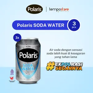 Polaris Soda Water 330ml isi 3pcs [Exp : 02.2027]