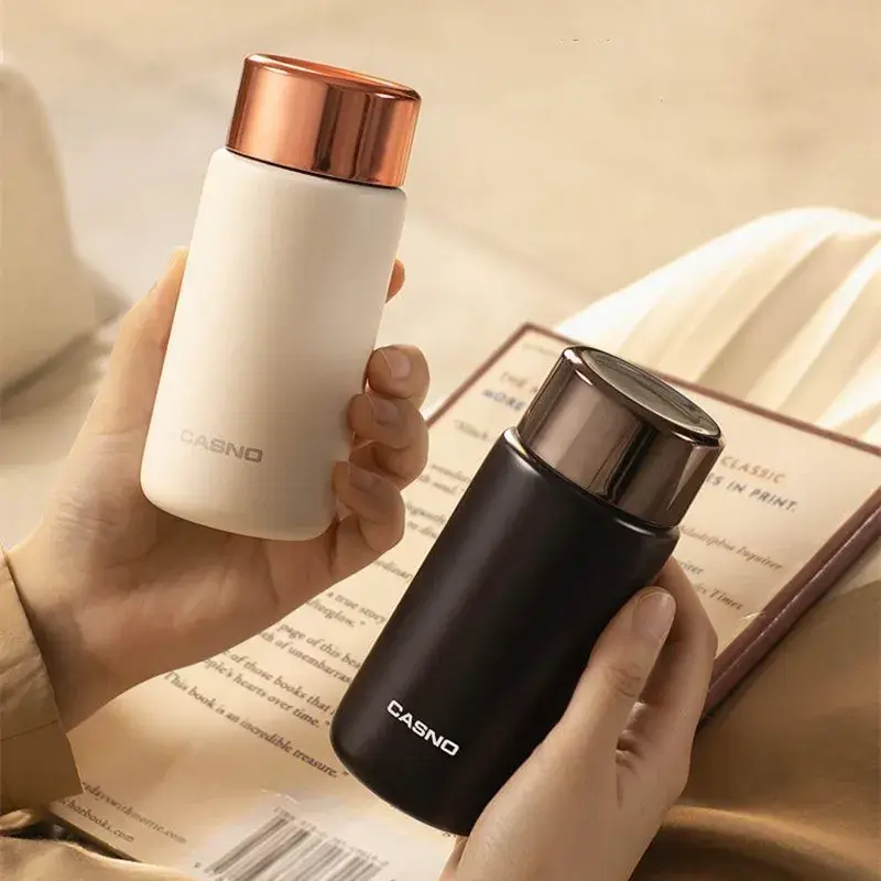 230ml 316 stainless steel mini thermos flask with high quality modern portable filter suitable for coffee and tea thermos water mug